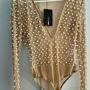 NWT PEARL BODYSUIT